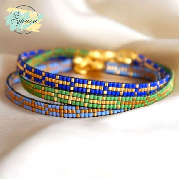 خلخال دستساز میوکی طرح صلیب طلایی با طراحی ظریف، مناسب استایل روزانه و تکمیلکننده استایل مینیمال بانوان.