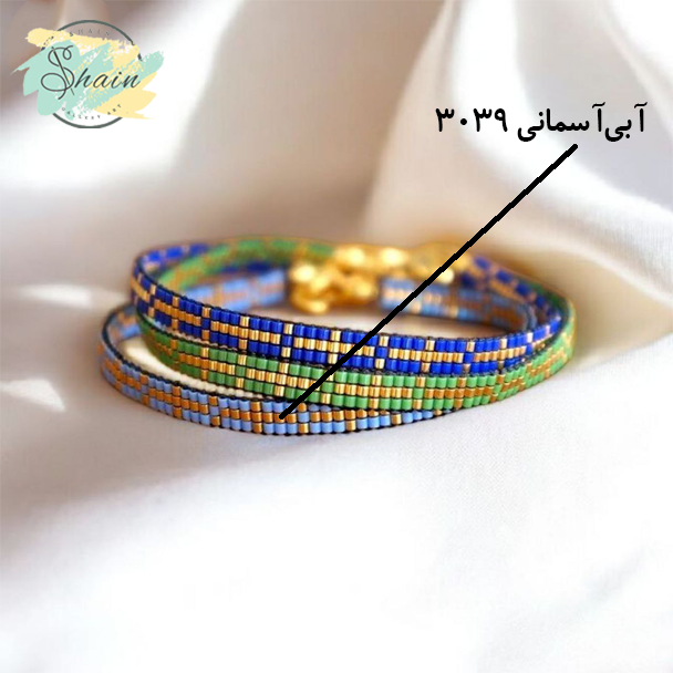 پابند میوکی طرح صلیب طلایی دستساز با منجوقهای ژاپنی اصل، مناسب استایلهای زنانه شیک و استفاده روزمره و مهمانی