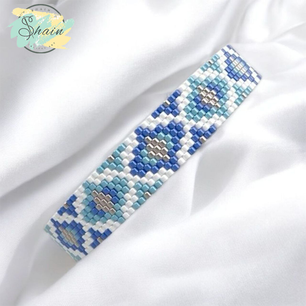 ست دستبند و انگشتر زنانه الهامگرفته از معماری سنتی ایرانی با متریال میوکی و استیل ضد حساسیت